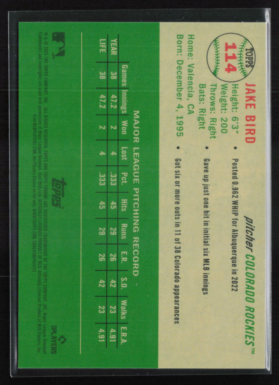 Jake Bird RC Logofractor /499