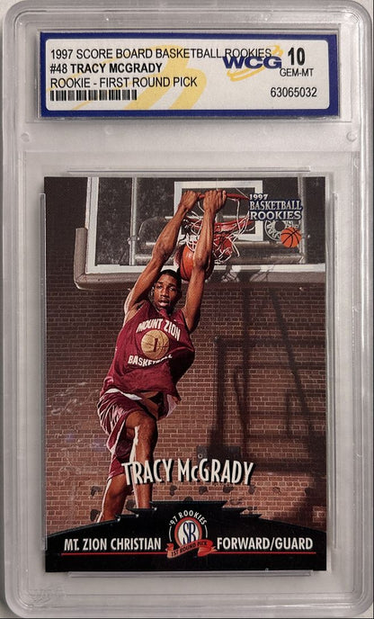 Tracy McGrady RC First Round Pick 1997 Score Board WCG 10