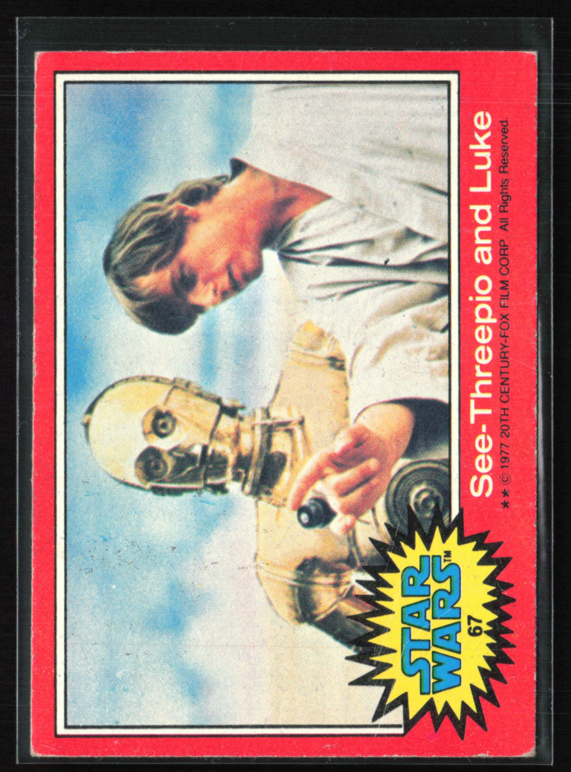 See-Threepio and Luke 1977 Topps Star Wars