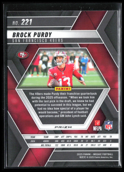 Brock Purdy Mosaic Prizm
