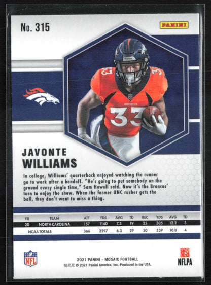 Javonte Williams RC