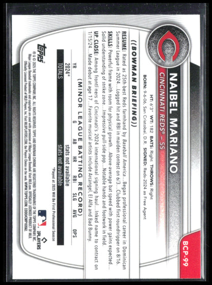 Naibel Mariano 1st Bowman Mojo