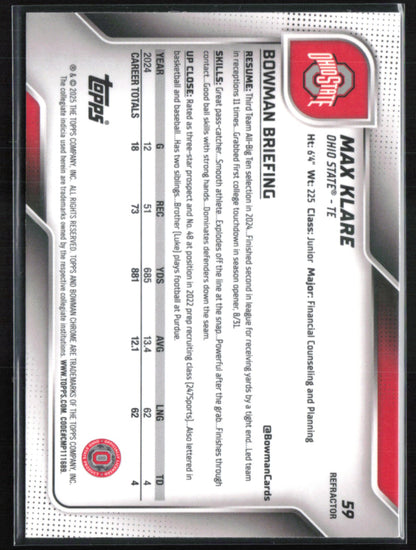 Max Klare 1st Bowman Refractor