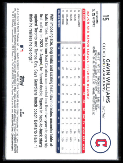 Gavin Williams RC Prism