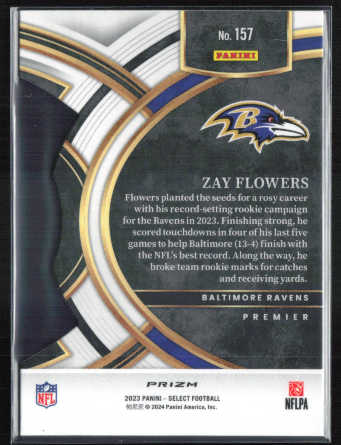 Zay Flowers RC Black Red Die-Cut