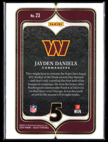 Jayden Daniels RC Numbers
