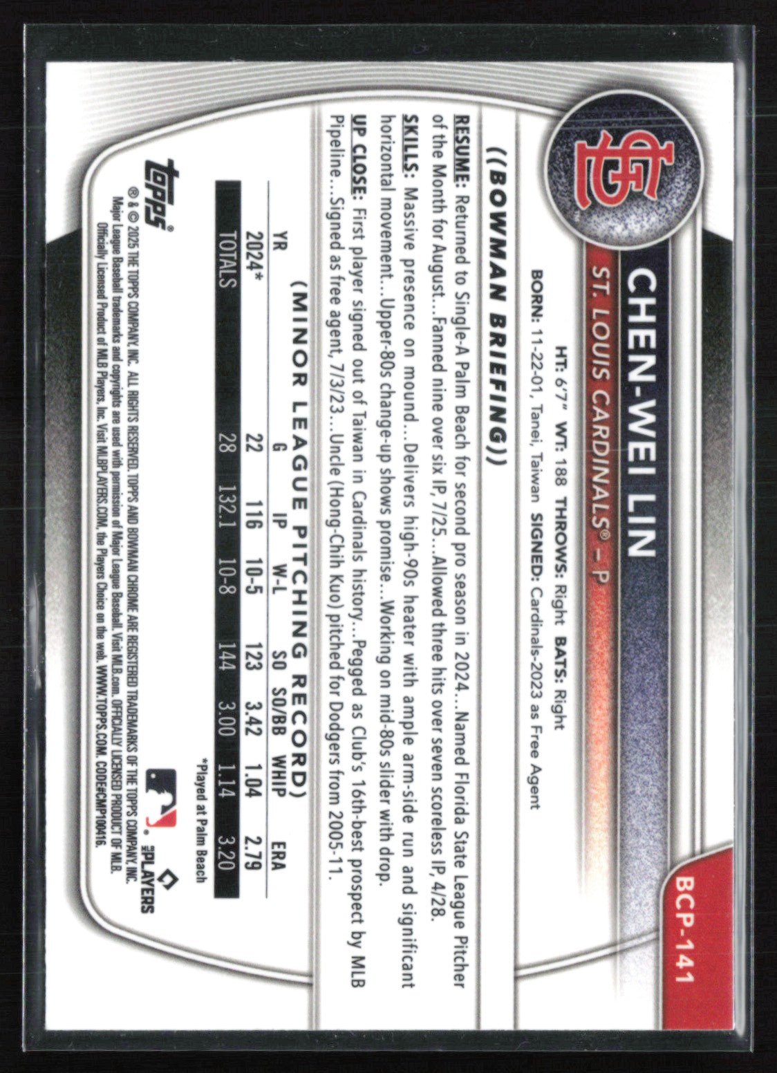 Chen-Wei Lin 1st Bowman