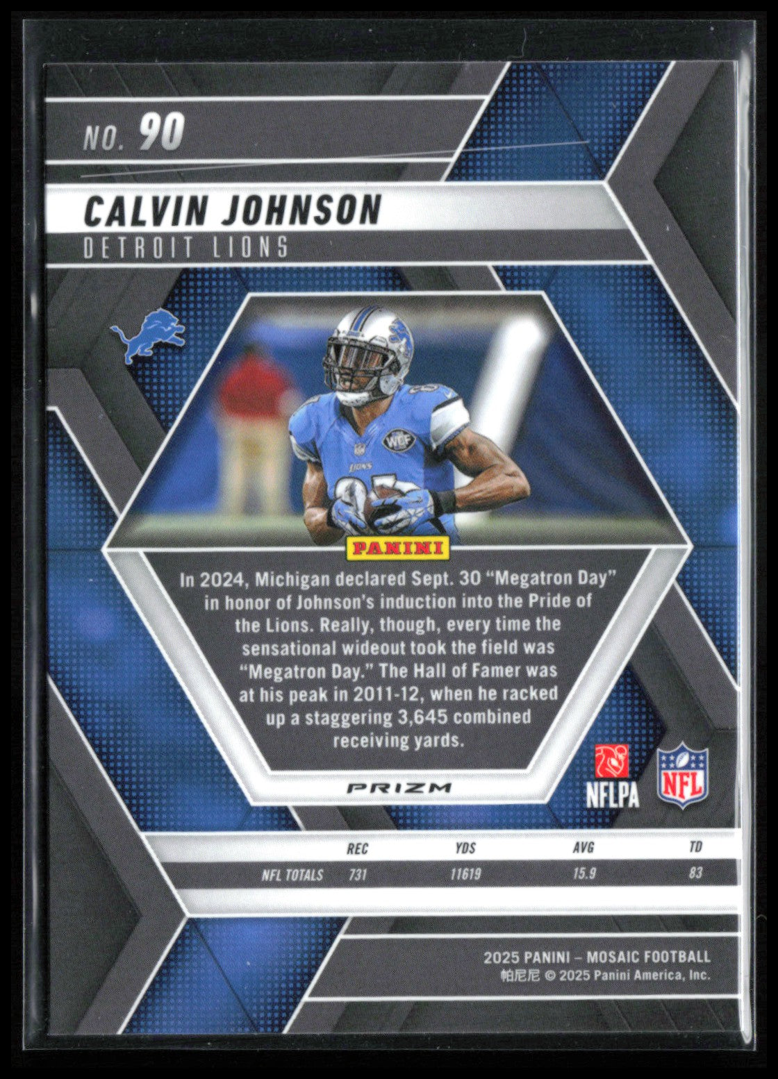 Calvin Johnson Green Mosaic