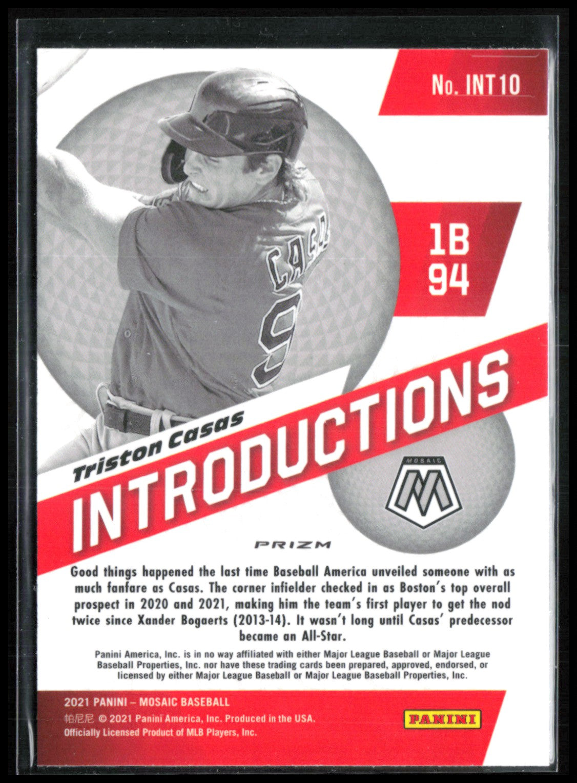 Triston Casas Introductions Disco