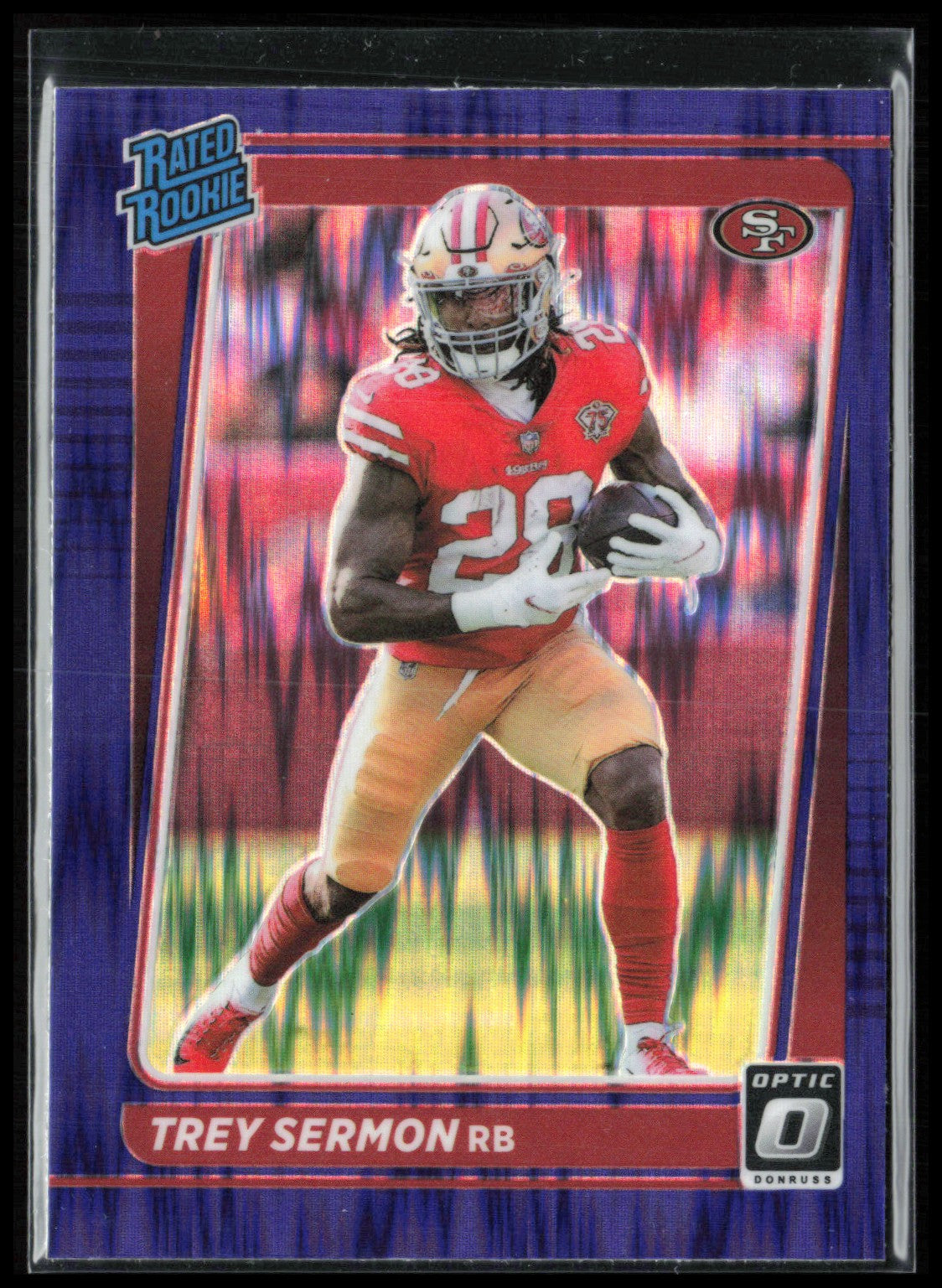 Trey Sermon RC Purple Shock