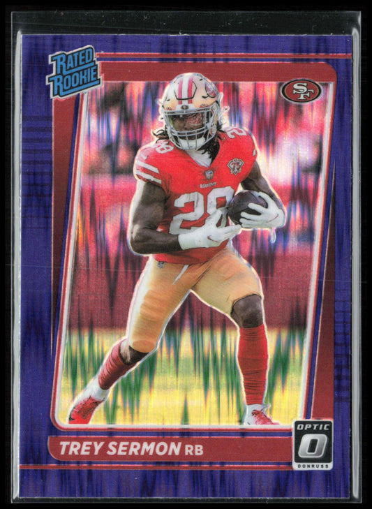 Trey Sermon RC Purple Shock