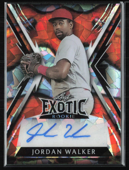 Jordan Walker RC Auto 1/1 Leaf Exotic Rookie