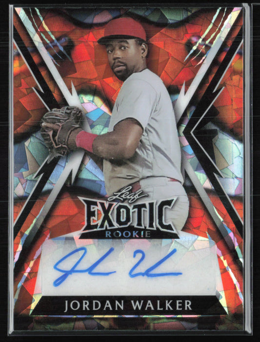 Jordan Walker RC Auto 1/1 Leaf Exotic Rookie
