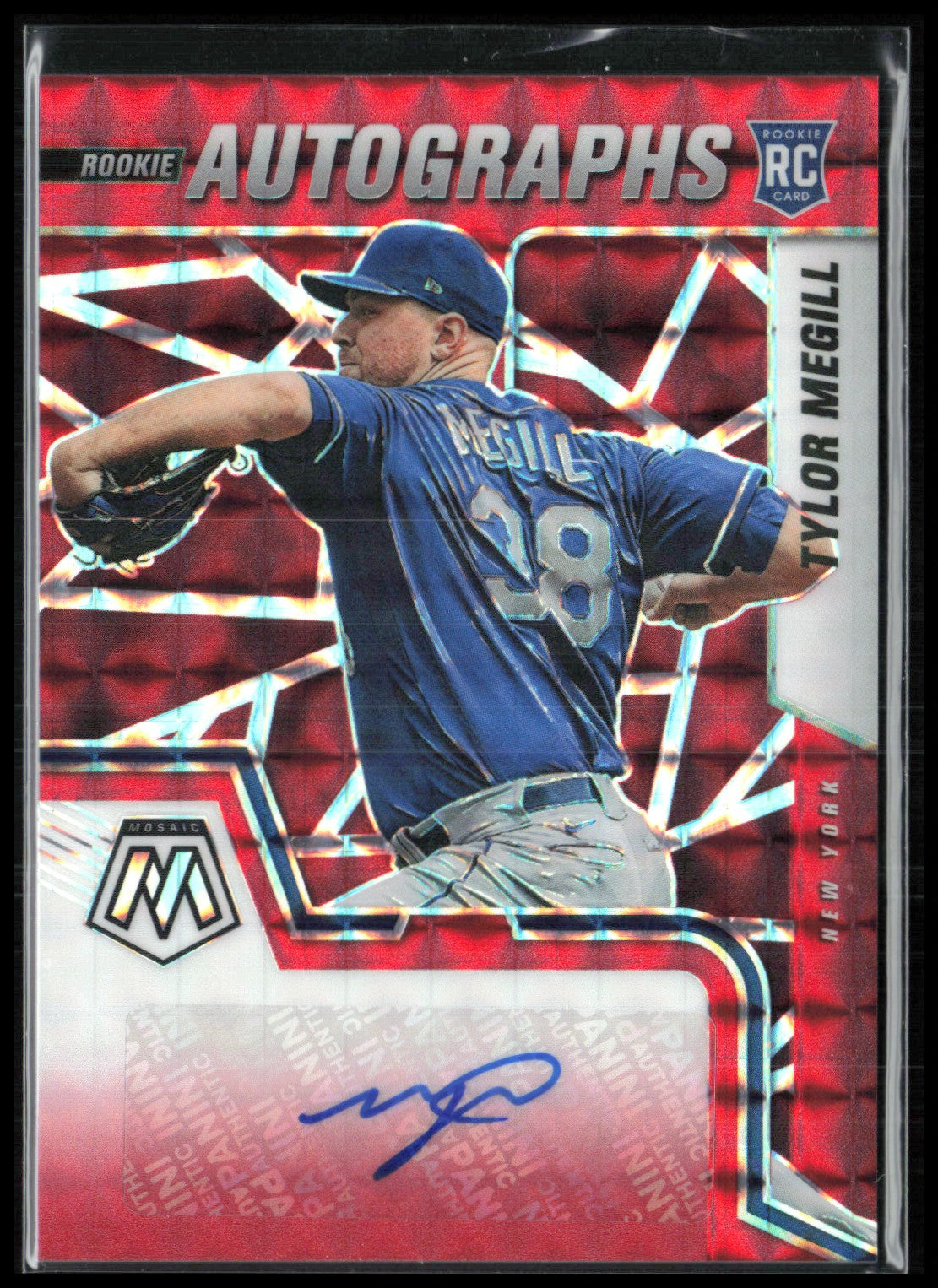 Tylor Megill RC Auto Red Mosaic