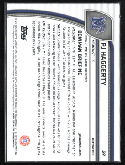 PJ Haggerty 1st Bowman Refractor