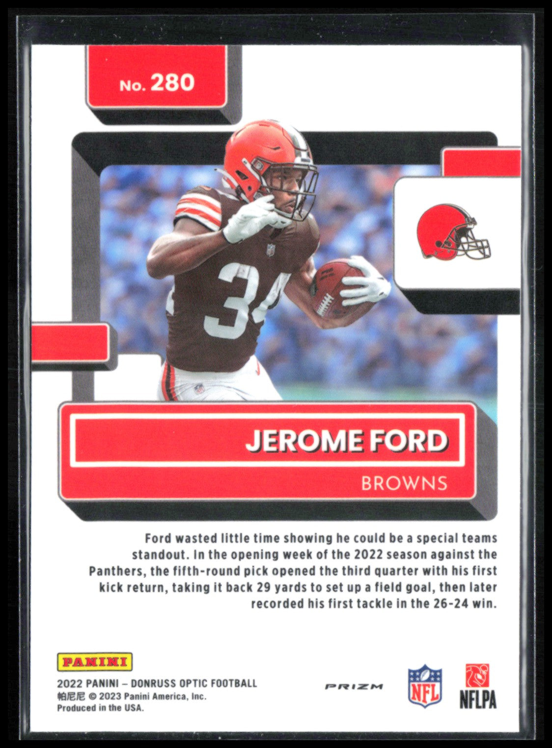 Jerome Ford RC Purple Shock