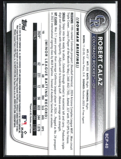 Robert Calaz Reptilian Prospect