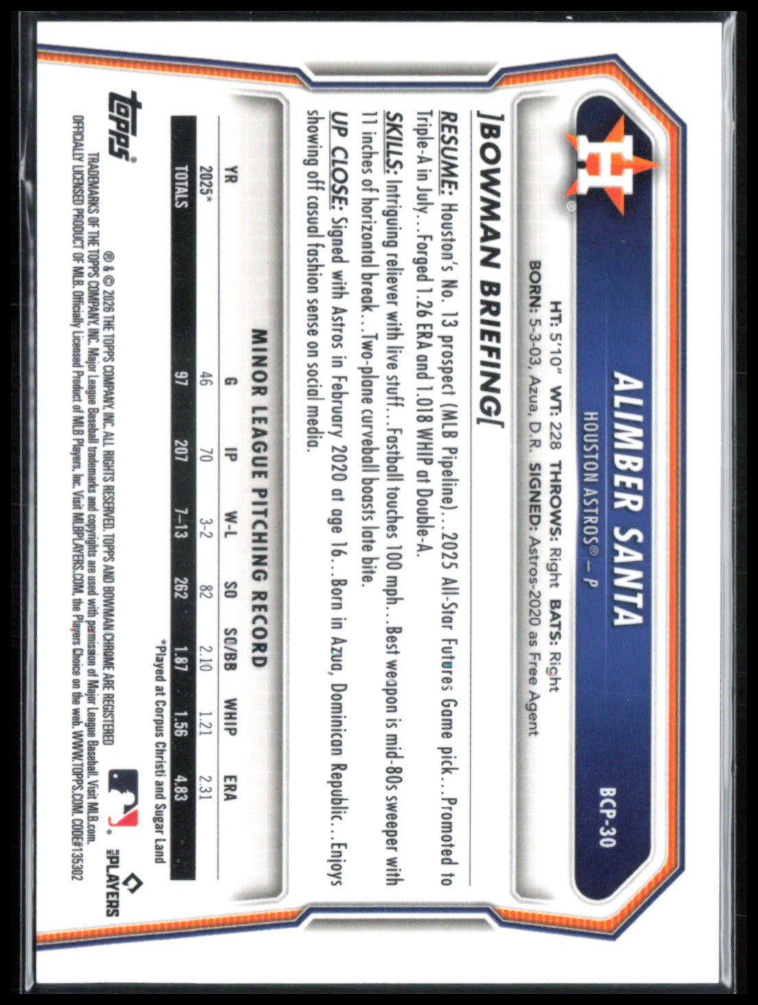 Alimber Santa 1st Bowman Reptilian Refractor
