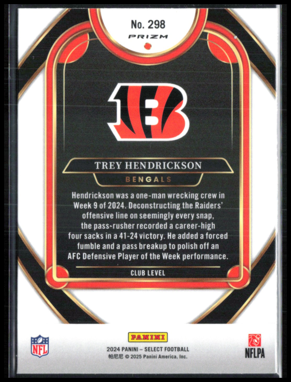 Trey Hendrickson Yellow Red Shock