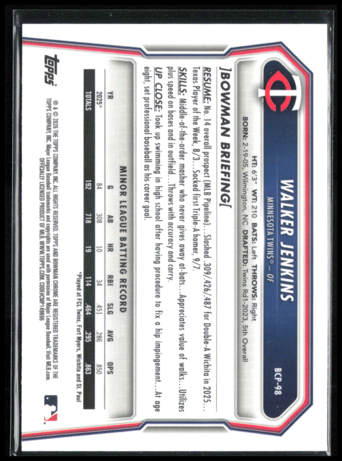 Walker Jenkins Mojo