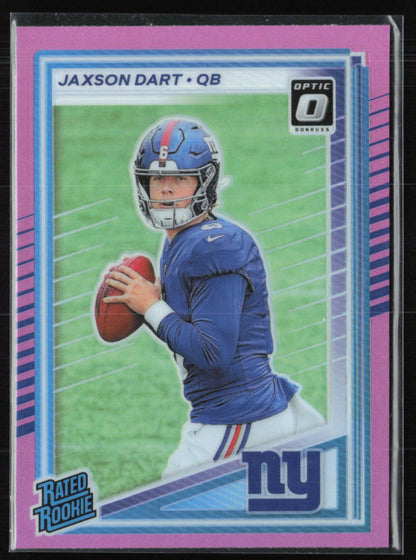 Jaxson Dart RC Pink Holo Optic Rated Rookie