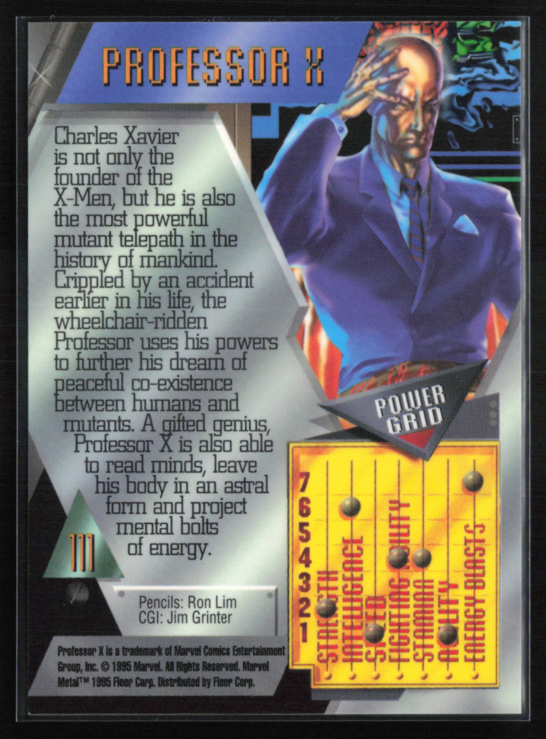 Professor X 1996 Marvel Metal