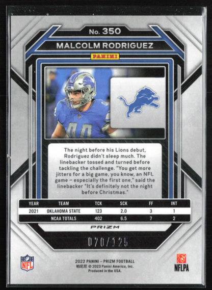 Malcolm Rodriguez RC Purple Prizm /125