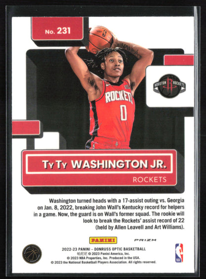 TyTy Washington Jr. RC holo