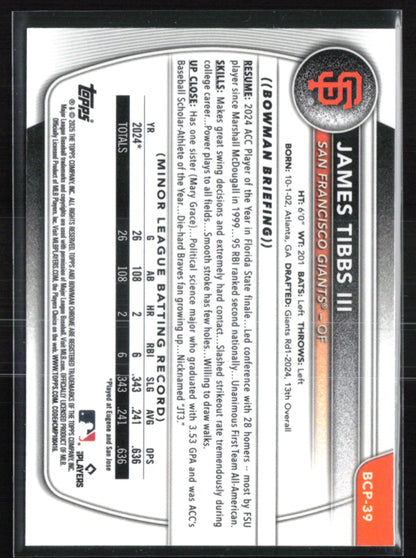 James Tibbs III Prospect Reptilian