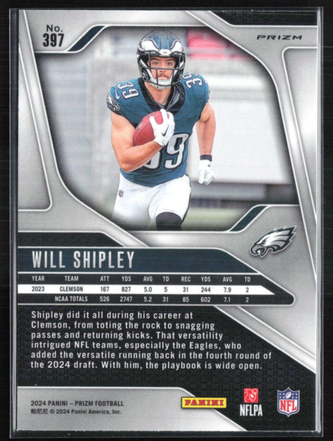 Will Shipley RC Green Shock