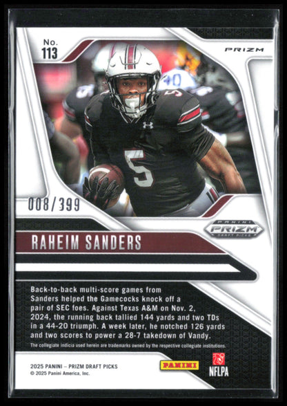 Raheim Sanders RC Red /399