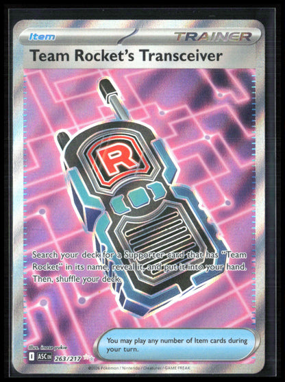 Team Rocket's Transceiver - 263/217 Ultra Rare Ascended Heroes