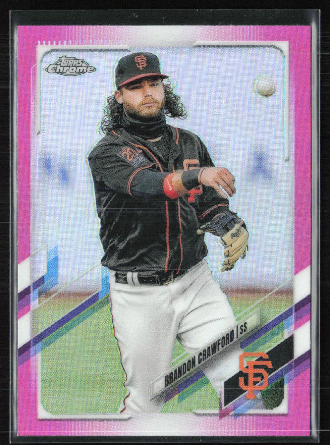 Brandon Crawford Pink Refractor