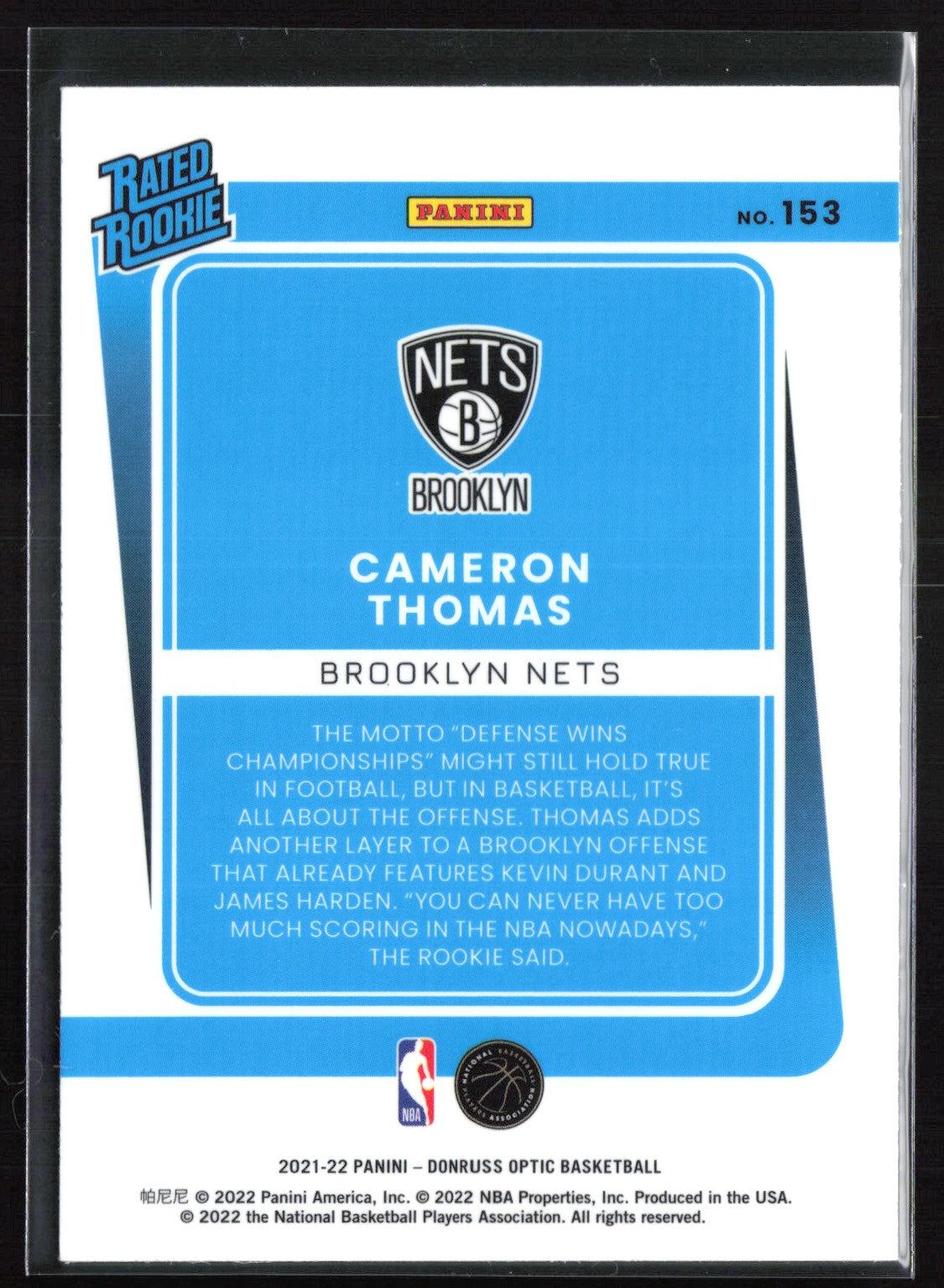 Cameron Thomas RC