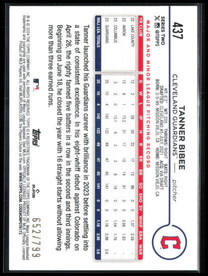 Tanner Bibee Purple Foil /799