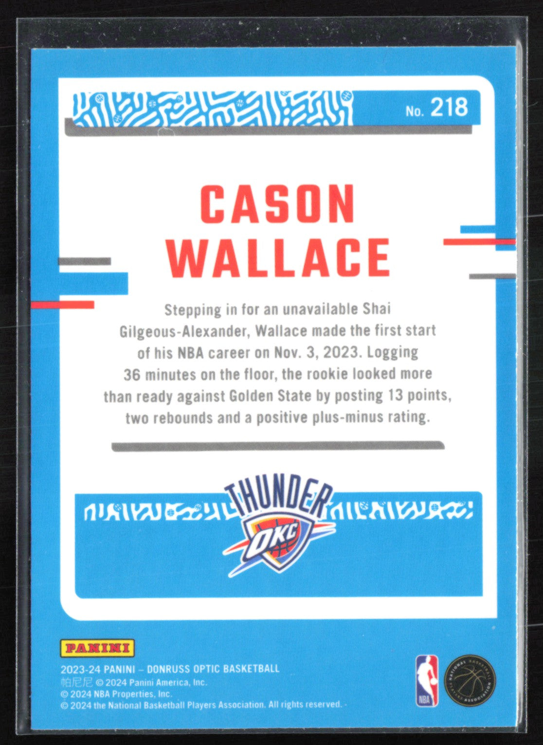 Cason Wallace RC