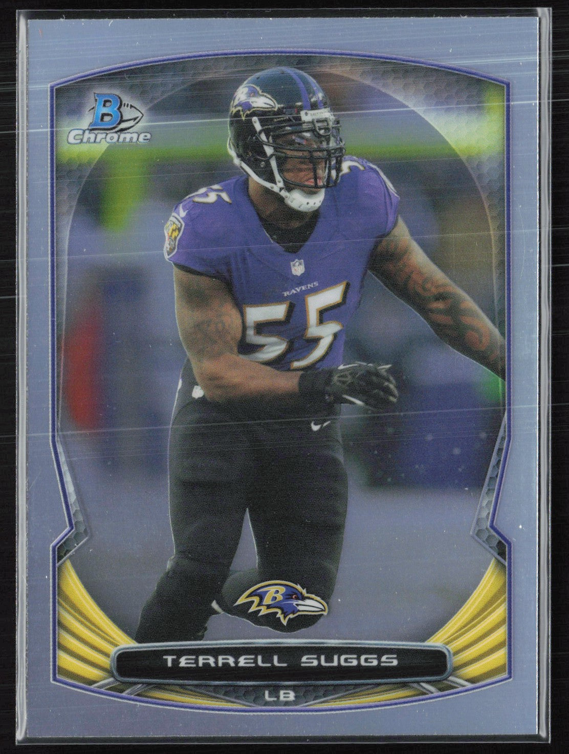 Terrell Suggs 2014 Bowman Chrome Refractor