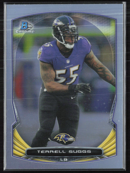 Terrell Suggs 2014 Bowman Chrome Refractor