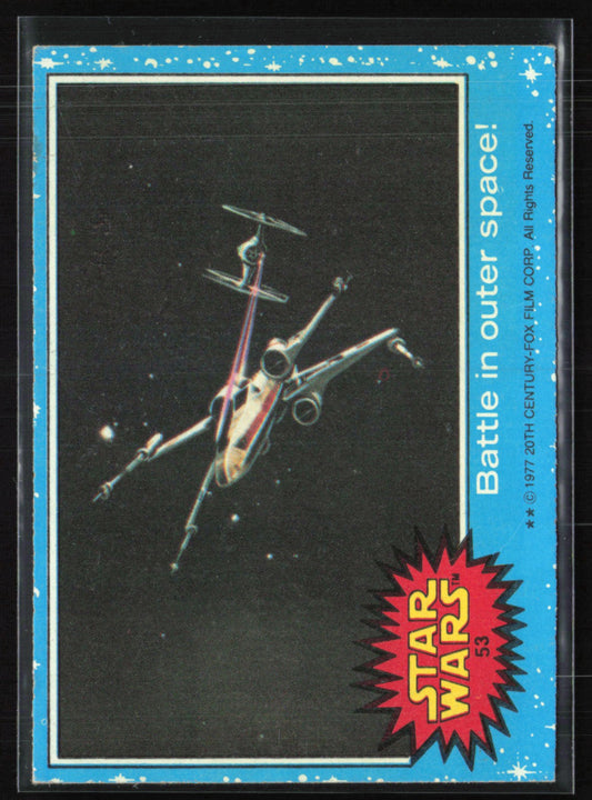 Battle in outer space! 1977 Topps Star Wars