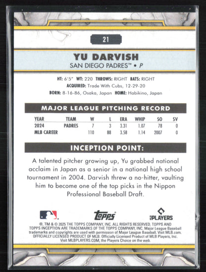 Yu Darvish Green Inception