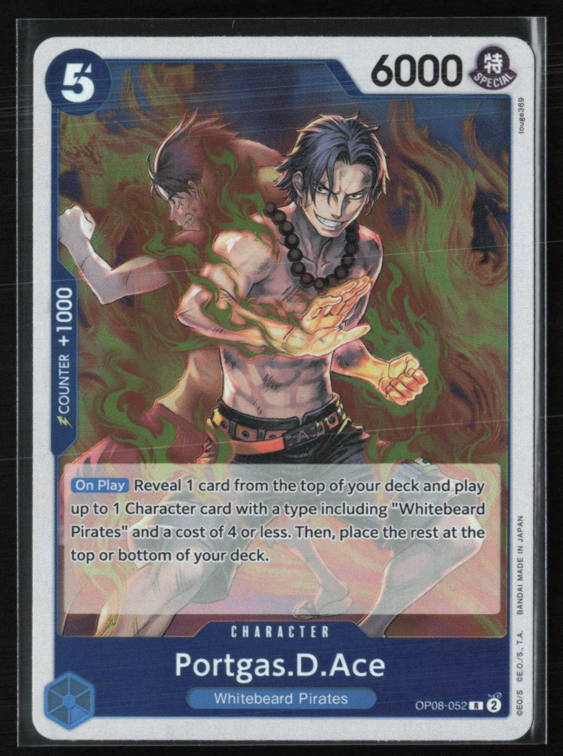 Portgas.D.Ace. Two Legends Rare (One Piece)