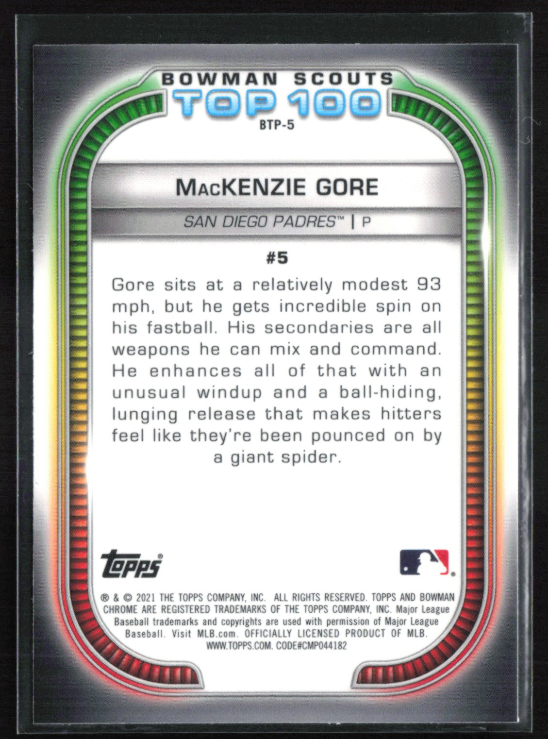 MacKenzie Gore Top 100