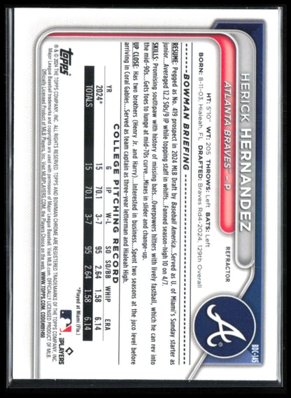 Herick Hernandez 1st Bowman Refractor