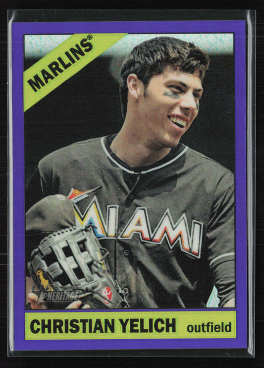 Christian Yelich Purple 2015 Heritage