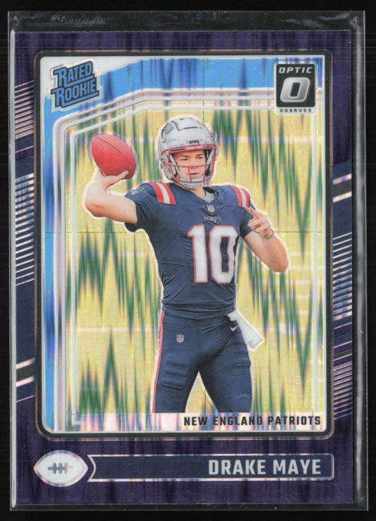 Drake Maye RC Purple Shock 2024 Optic