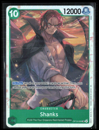 Shanks (028) Super Rare Holo (One Piece)