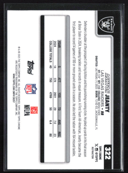 Ashton Jeanty RC Refractor