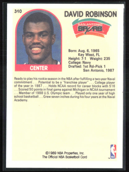David Robinson 1989 Hoops