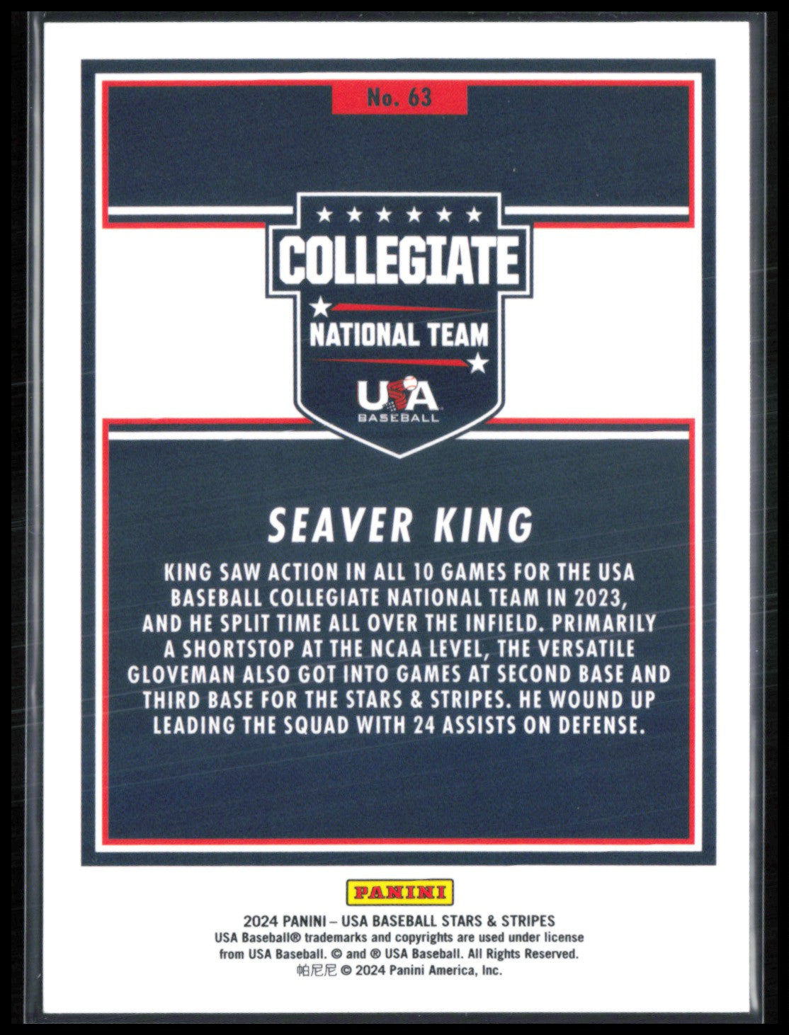 Seaver King Red White