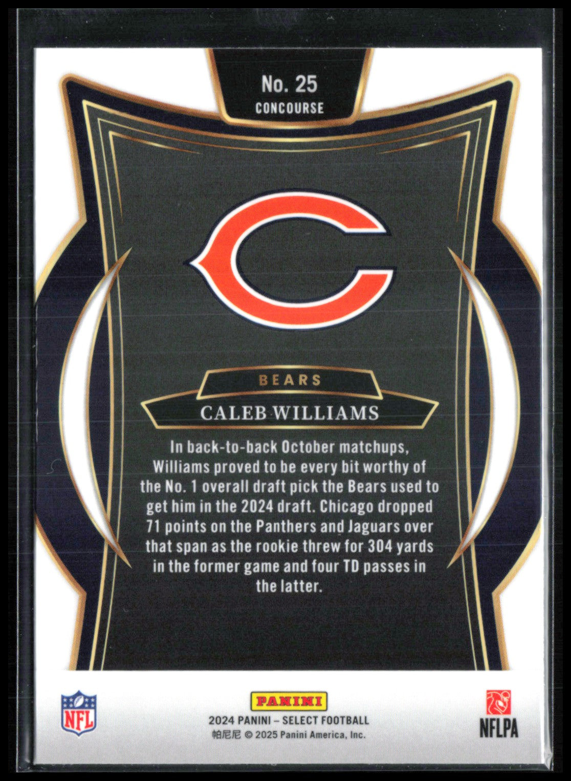 Caleb Williams RC Concourse Level